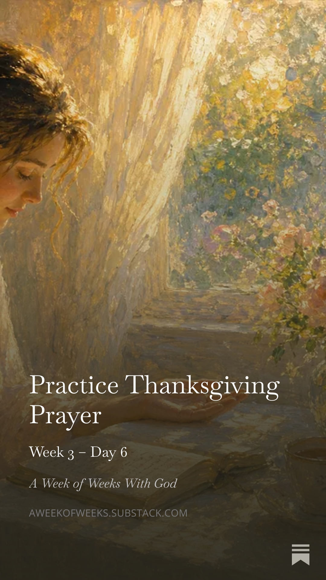 Day 6 – Practice Thanksgiving Prayer