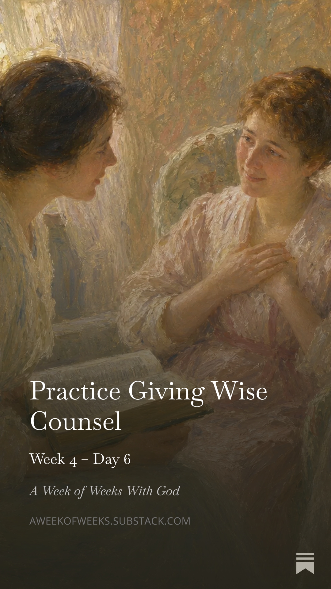 Day 6 – Practice Giving Wise Counsel